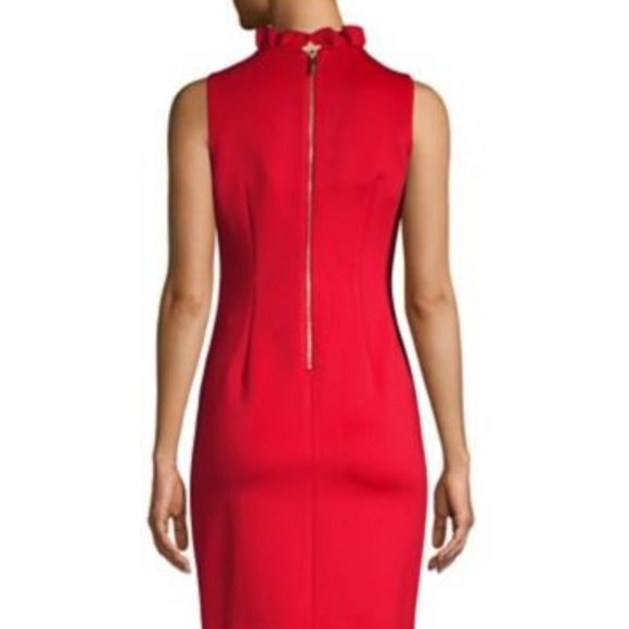 Ruffled V-Neck Mini Dress - Picture 2 of 2